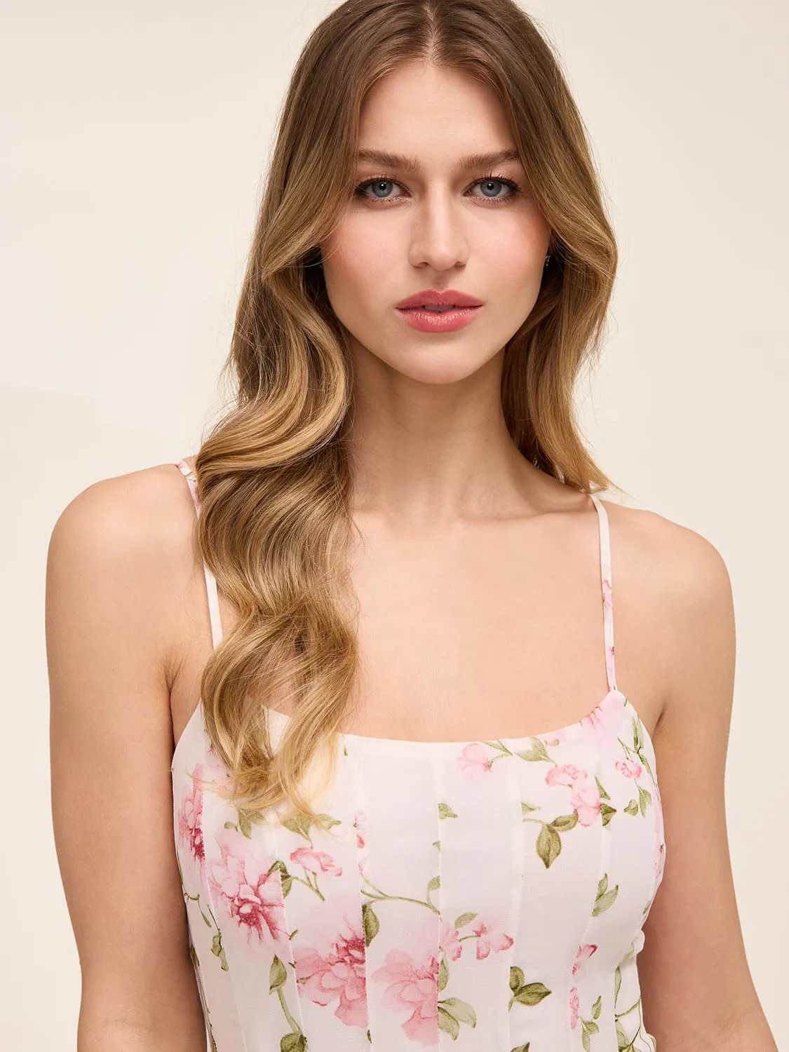 Floral Chiffon Midi Dress sold by Suzy Shier product image thumbnail 3