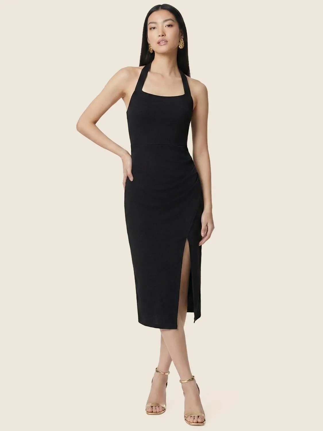 Halter Square Neck Midi Dress sold by Suzy Shier product image thumbnail 5