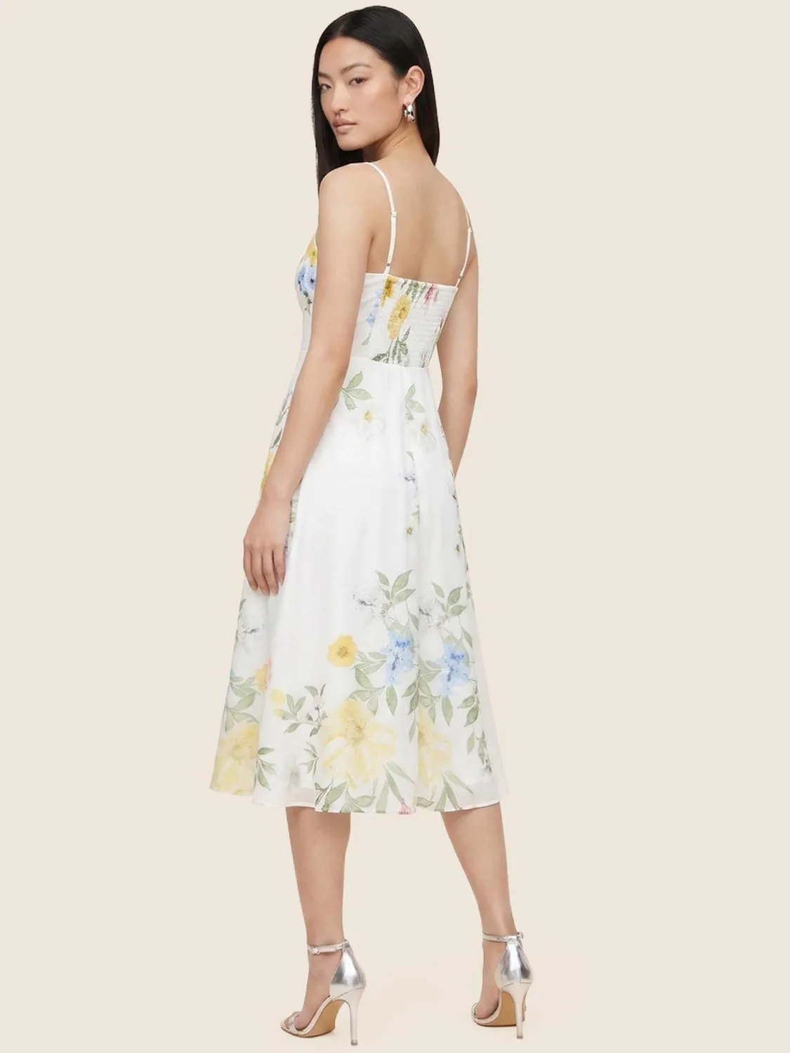 Cowl Neck Floral Midi Dress sold by Suzy Shier product image thumbnail 4