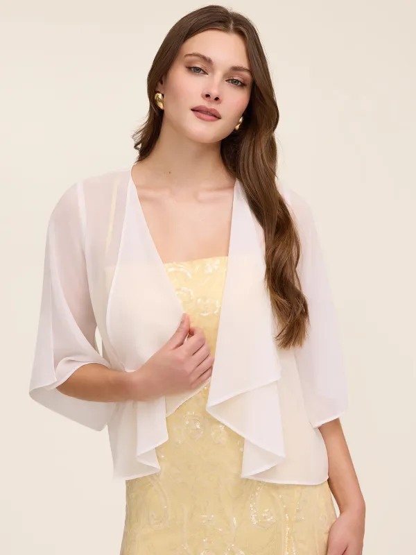 Waterfall Chiffon Bolero made by Suzy Shier