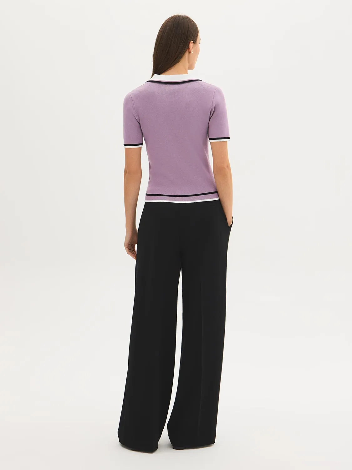 Short Sleeve Polo Cardigan sold by Suzy Shier product image thumbnail 4