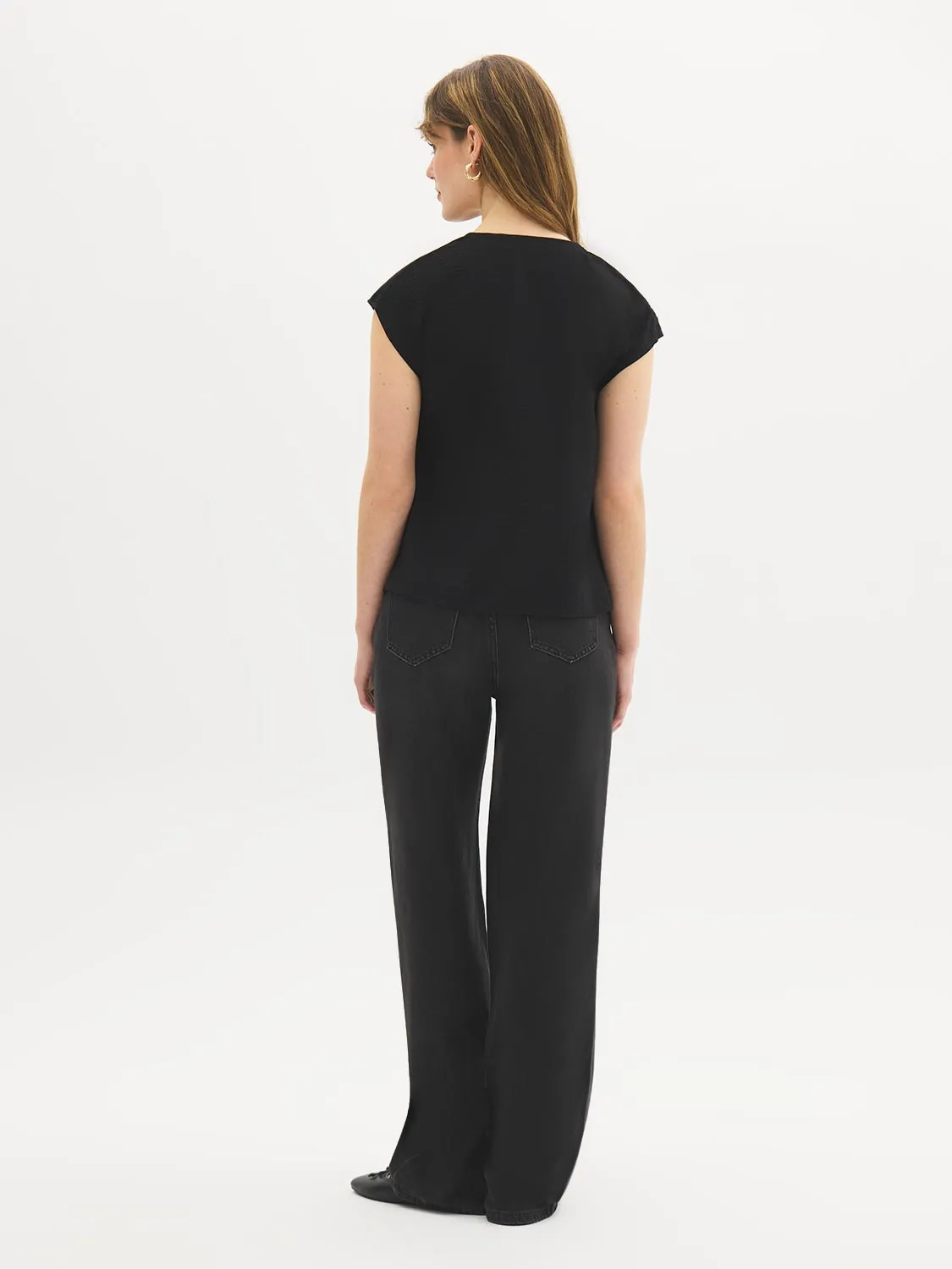 Tie-Front Dolman Sleeve Blouse sold by Suzy Shier product image thumbnail 4