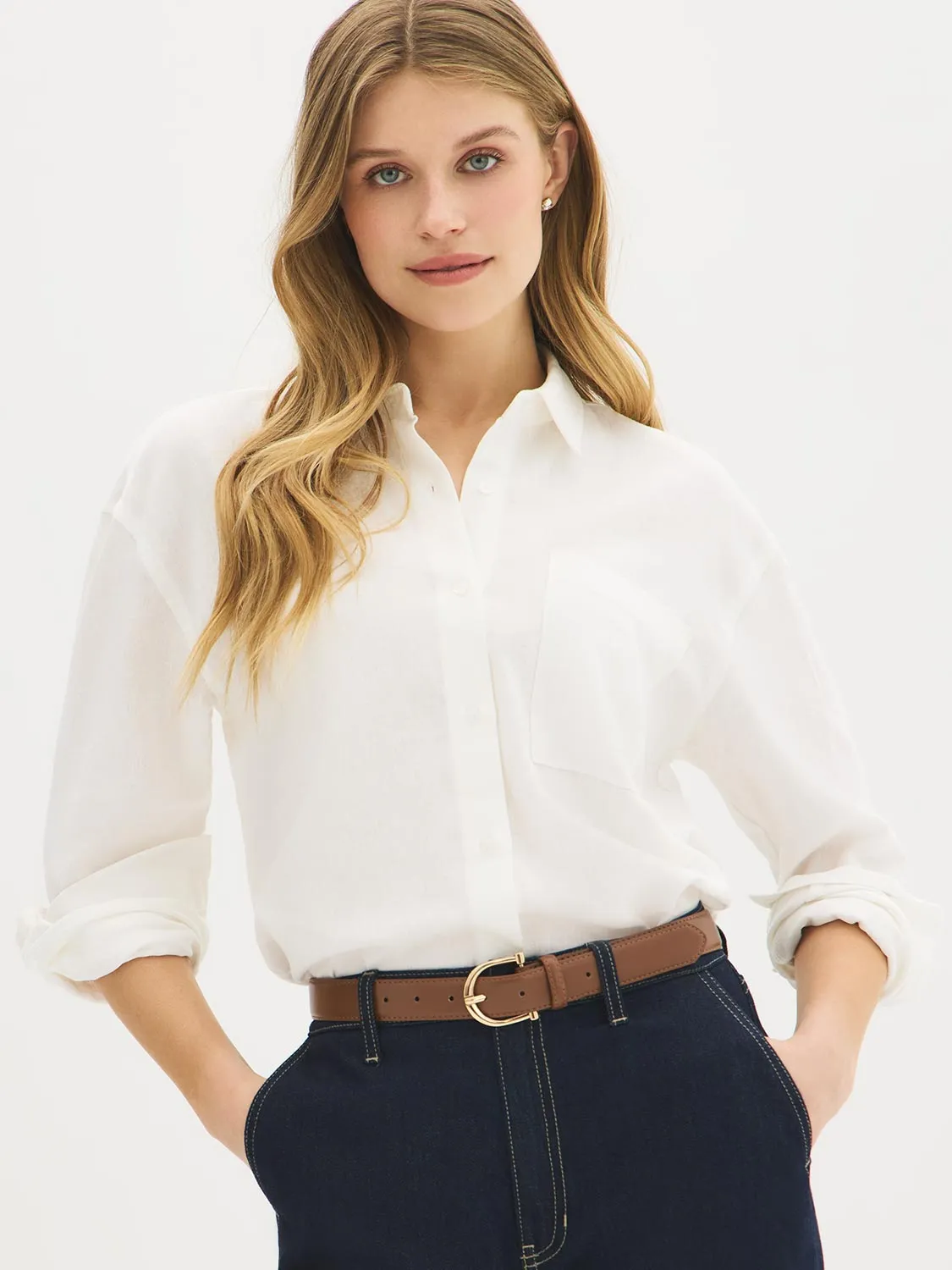 Gold Round Buckle Belt sold by Suzy Shier