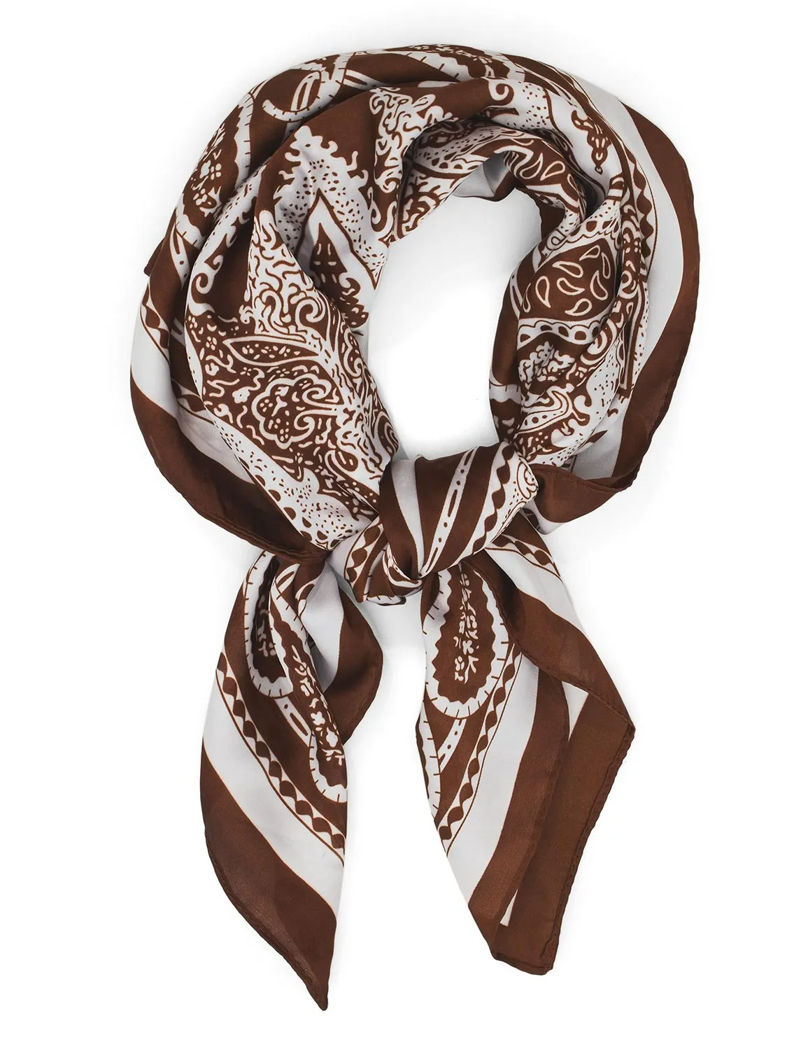 Paisley Print Silk-Like Scarf sold by Suzy Shier