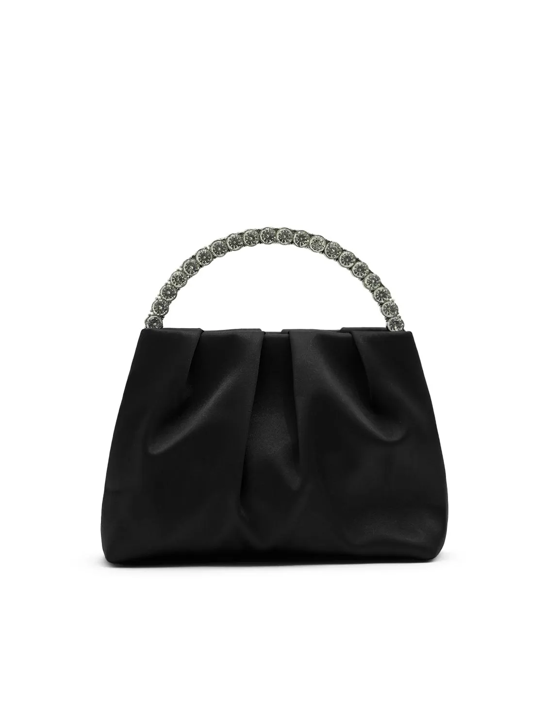 Satin Pouch Bag With Jewelled Handle sold by Suzy Shier product image thumbnail 5