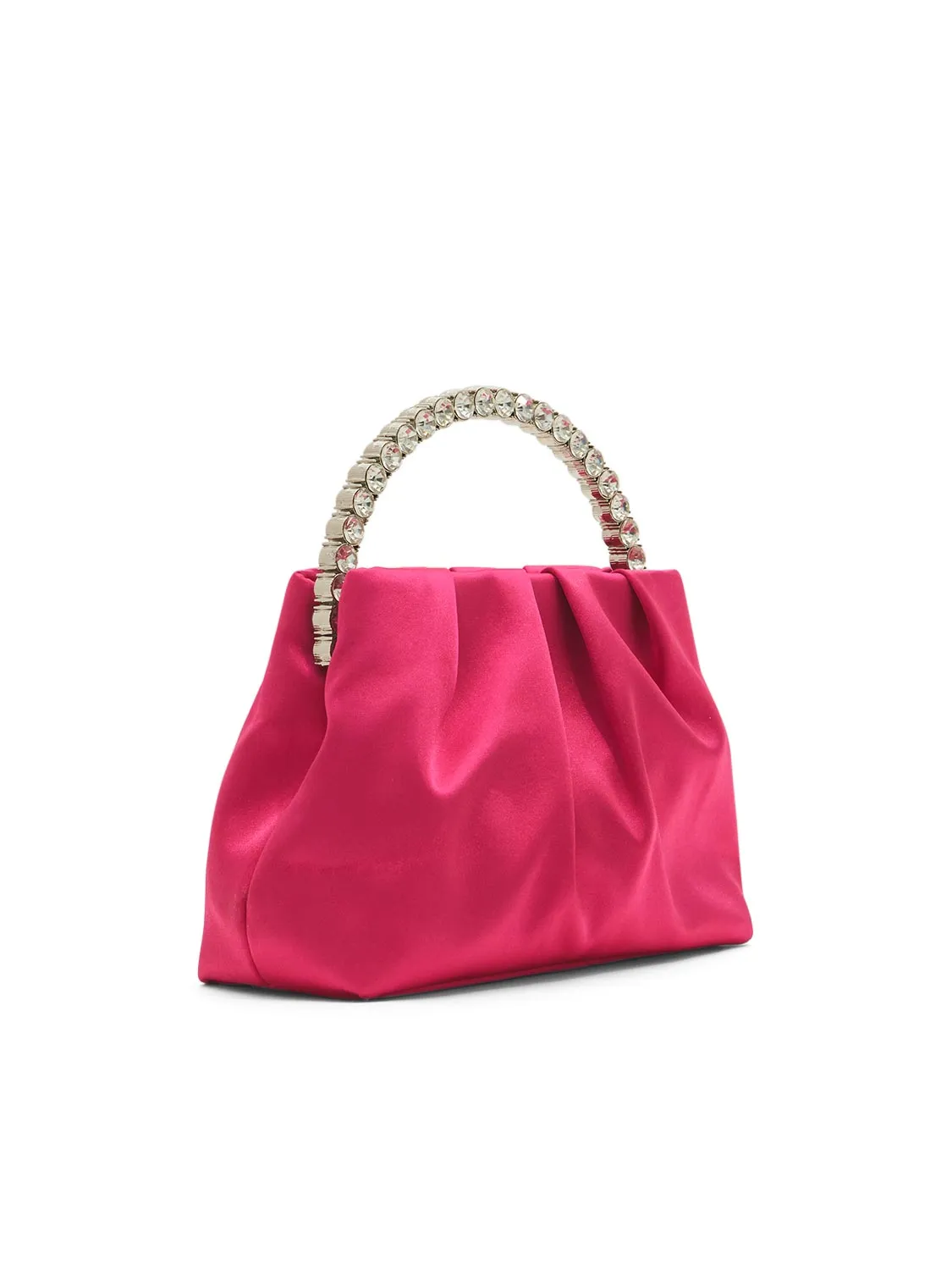Satin Pouch Bag With Jewelled Handle sold by Suzy Shier product image thumbnail 2