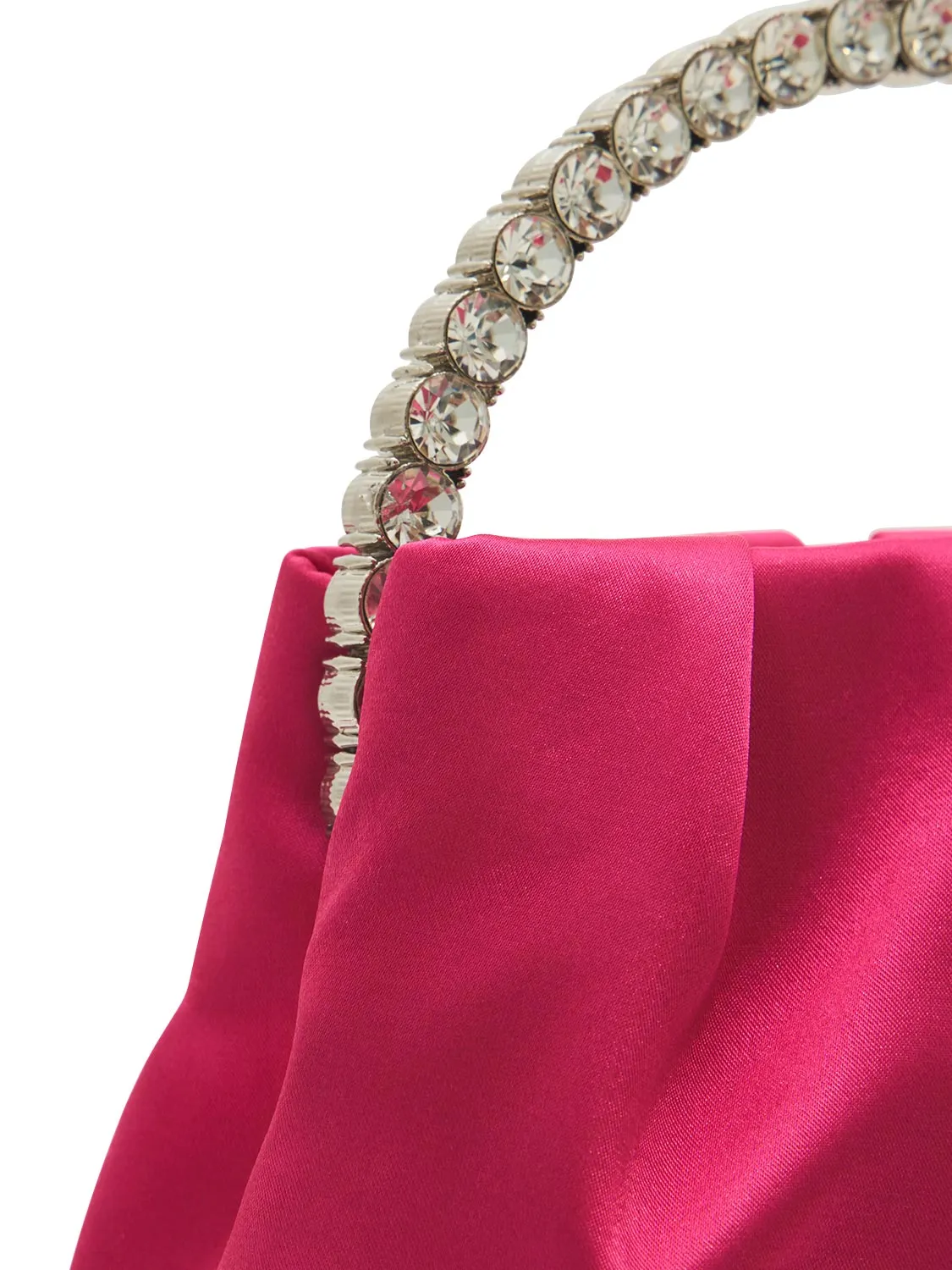 Satin Pouch Bag With Jewelled Handle sold by Suzy Shier product image thumbnail 3