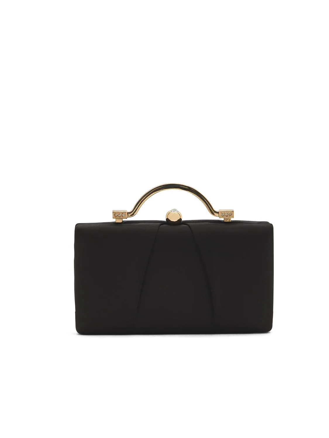 Satin Minaudiere With Top Handle sold by Suzy Shier