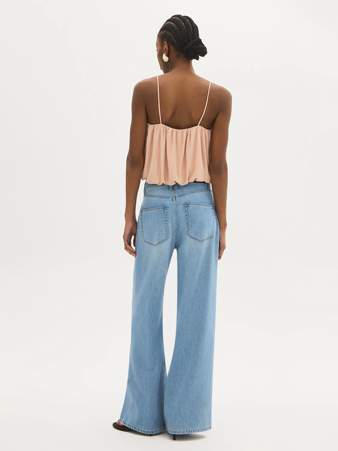 Lace Trim Bubble Hem Cami sold by Suzy Shier product image thumbnail 4