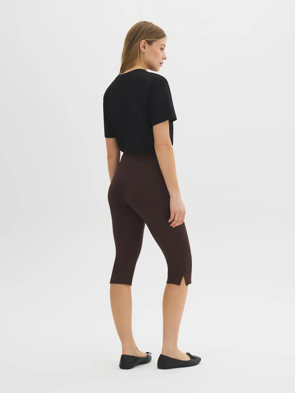 Slit Hem Capri Pants sold by Suzy Shier product image thumbnail 5