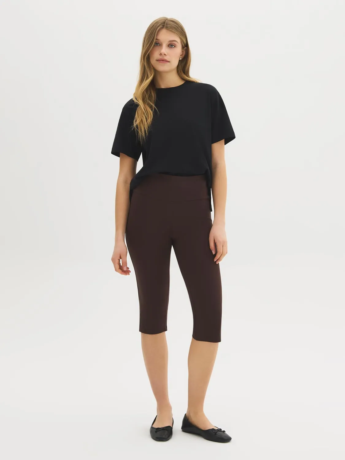 Slit Hem Capri Pants sold by Suzy Shier product image thumbnail 3