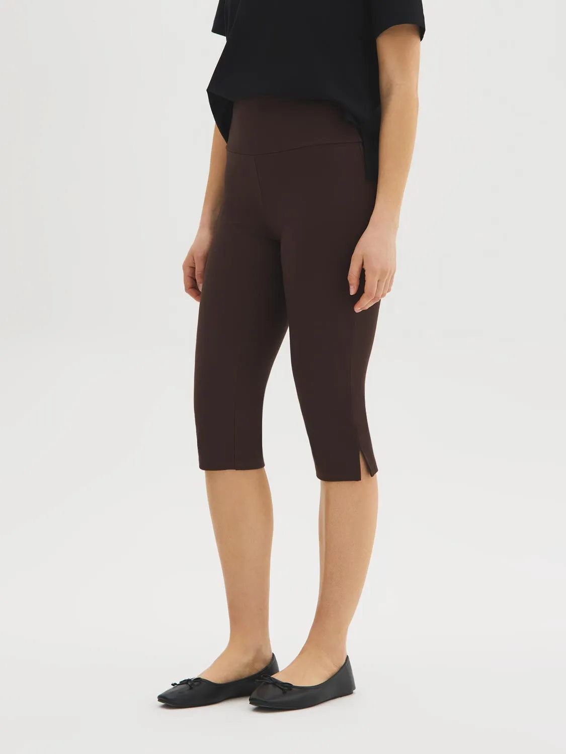 Slit Hem Capri Pants sold by Suzy Shier product image thumbnail 2