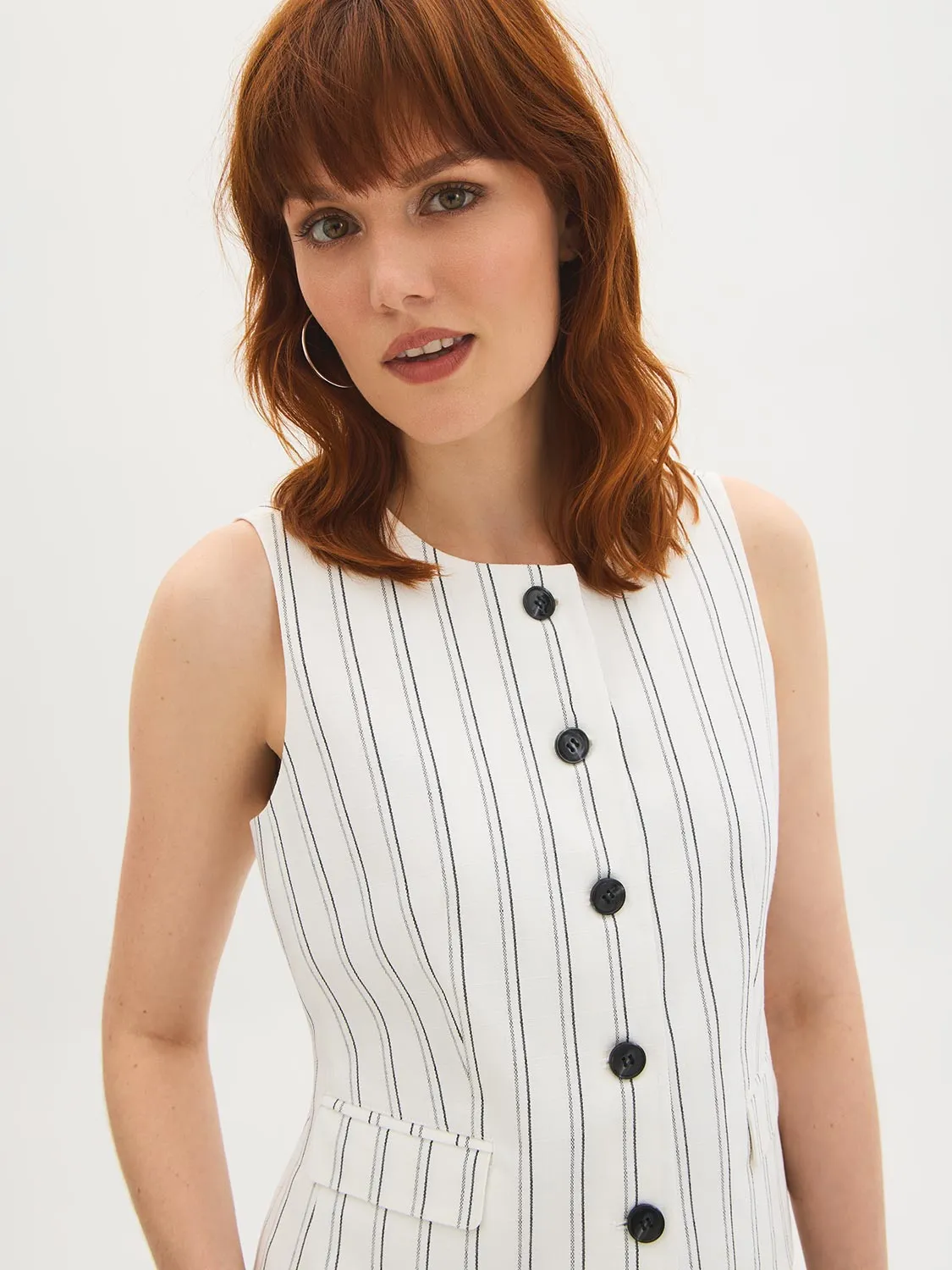 Striped Tie-Back Vest Top sold by Suzy Shier product image thumbnail 3