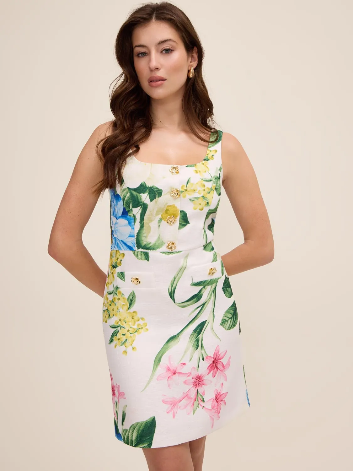Floral Mini Sheath Dress sold by Suzy Shier product image thumbnail 3