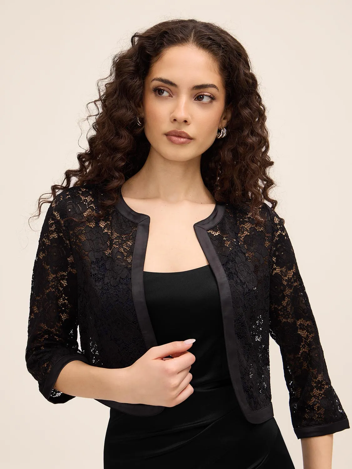 3/4 Sleeve Lace Bolero sold by Suzy Shier
