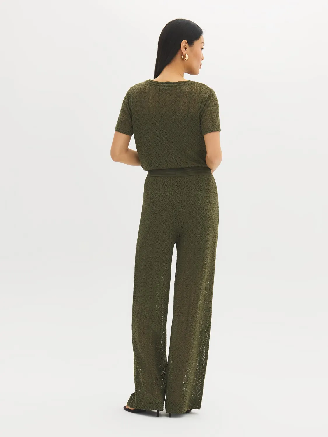 Crochet Wide-Leg Pants sold by Suzy Shier product image thumbnail 5