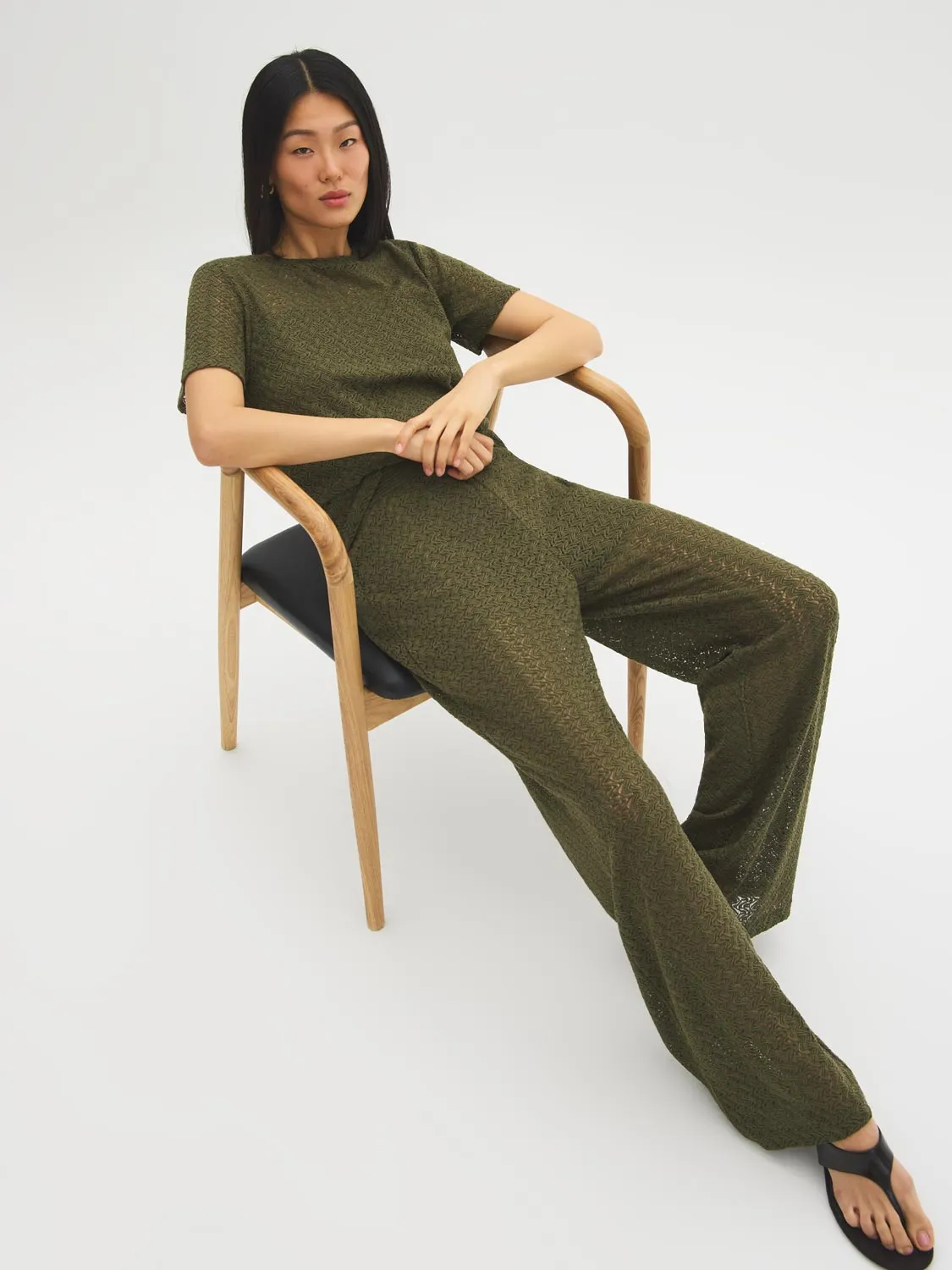 Crochet Wide-Leg Pants sold by Suzy Shier product image thumbnail 2