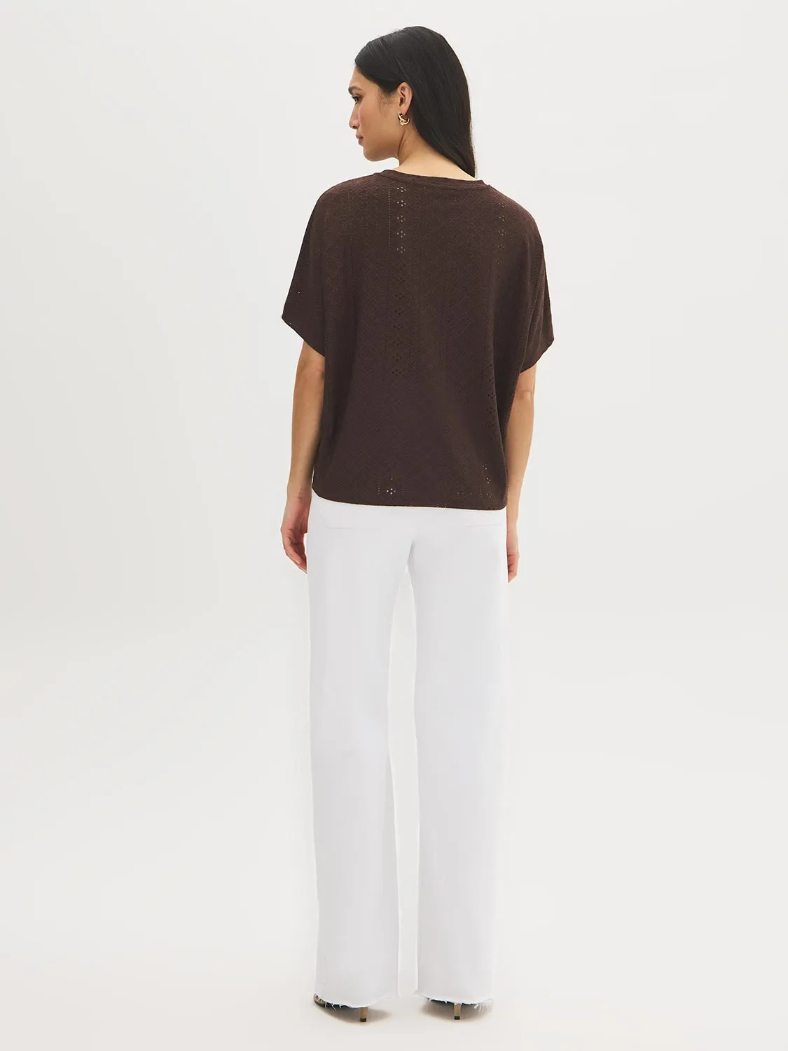 Eyelet Dolman Sleeve Top sold by Suzy Shier product image thumbnail 4