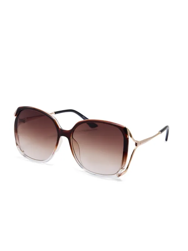 Clear Oversized Frame Sunglasses made by Suzy Shier