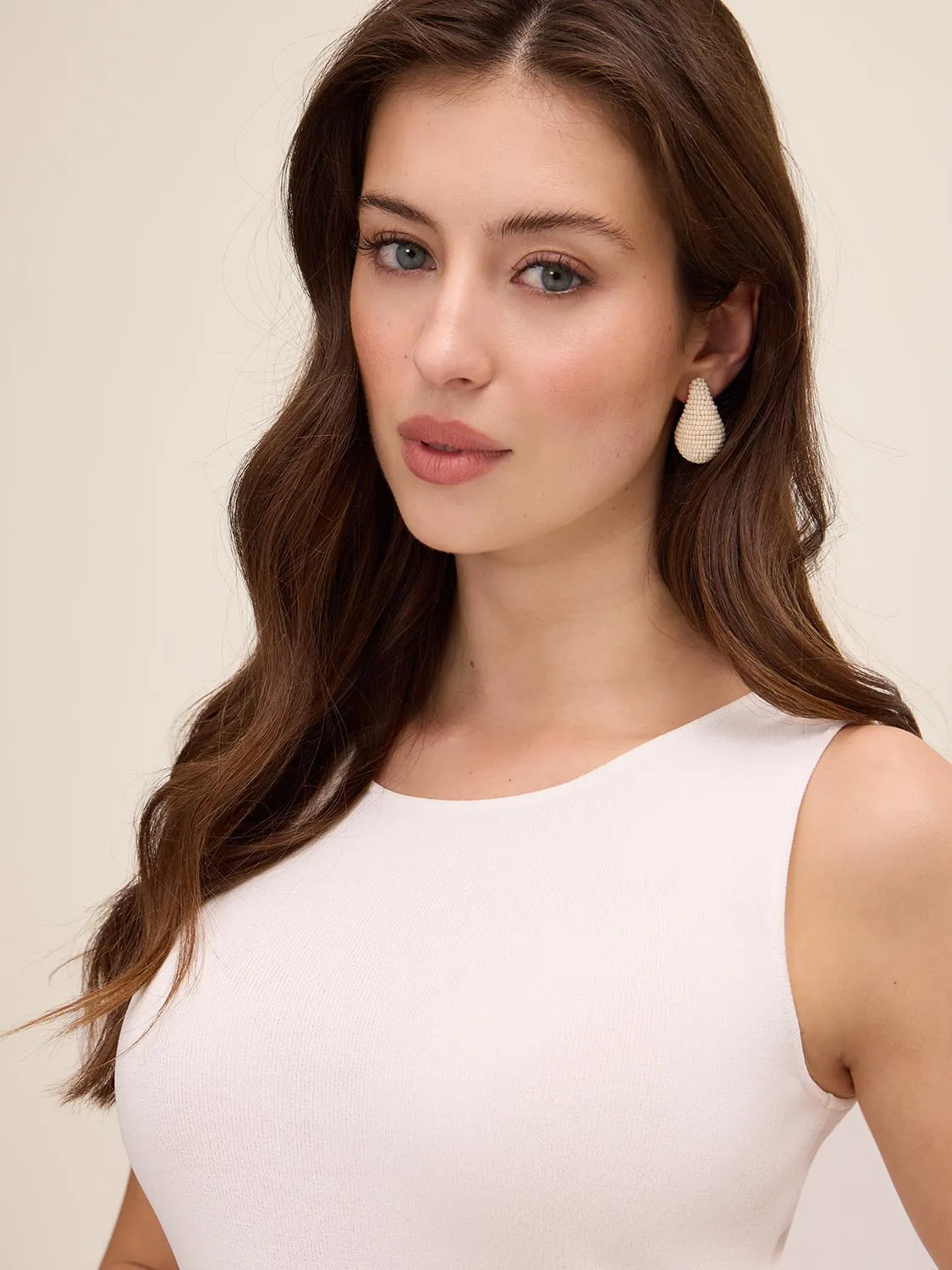Sleeveless Sweater With Lace Trim sold by Suzy Shier product image thumbnail 3