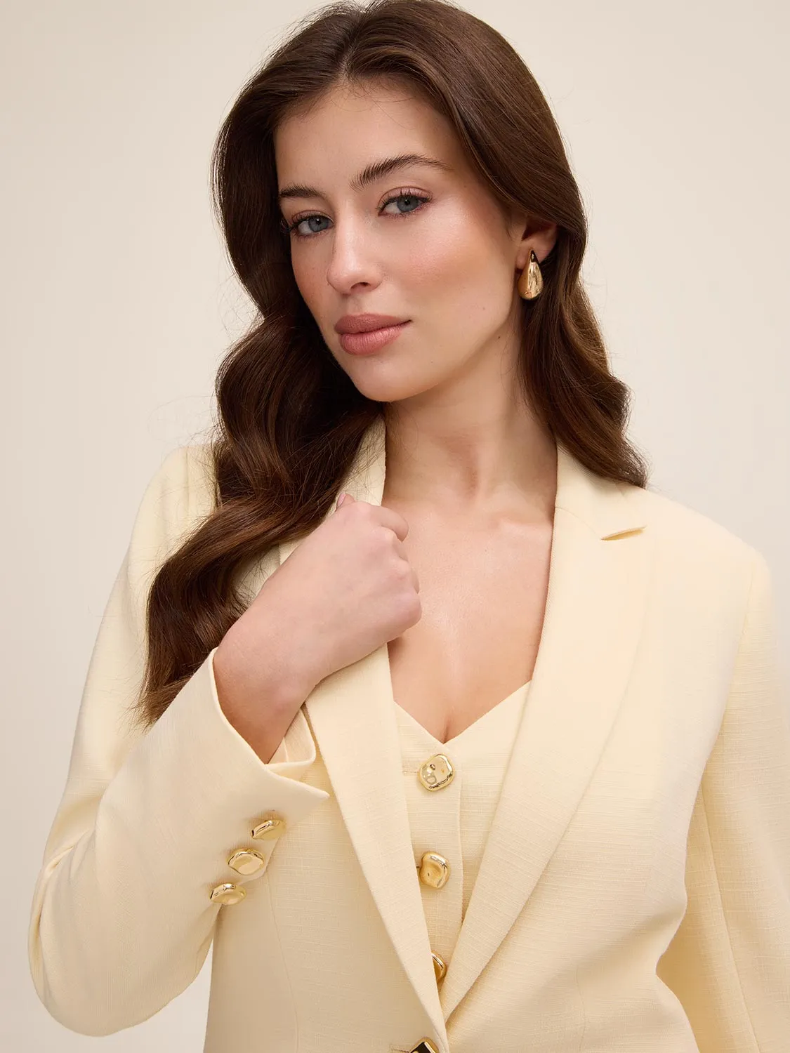 Textured Crosshatch Blazer sold by Suzy Shier product image thumbnail 4