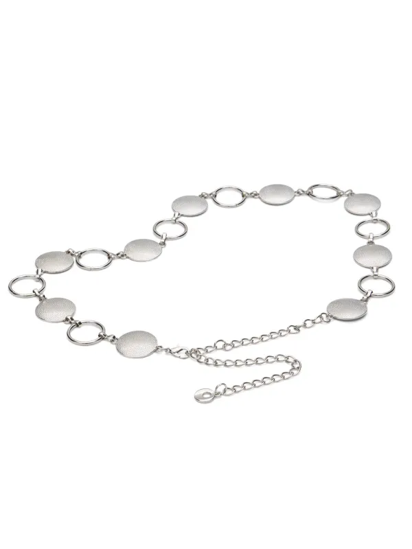 Silver Metal Chain Belt made by Suzy Shier