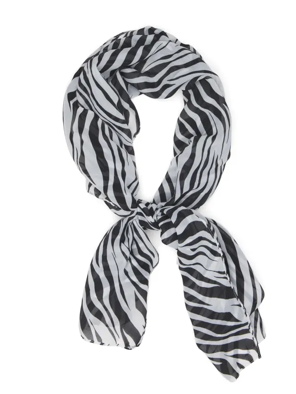 Zebra Print Pashmina Scarf made by Suzy Shier