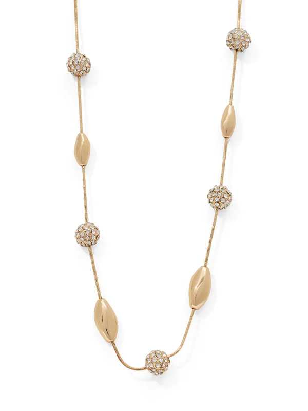 Pavé Nugget Detail Necklace made by Suzy Shier