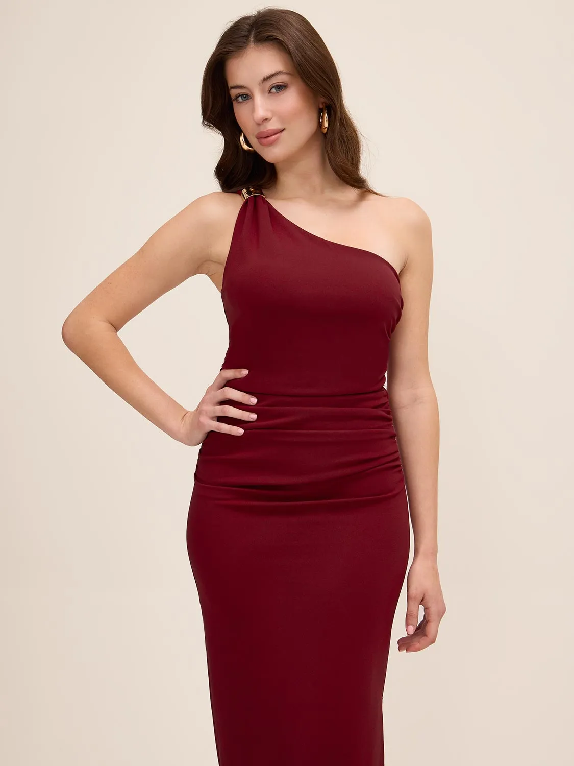 One-Shoulder Sheath Dress sold by Suzy Shier product image thumbnail 3