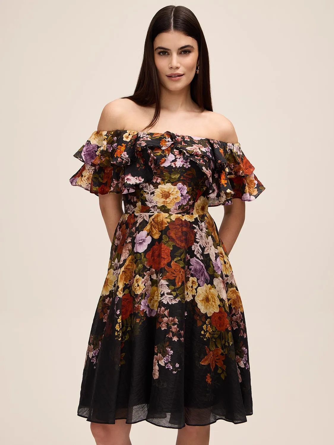 Off-The-Shoulder Floral Dress sold by Suzy Shier product image thumbnail 3