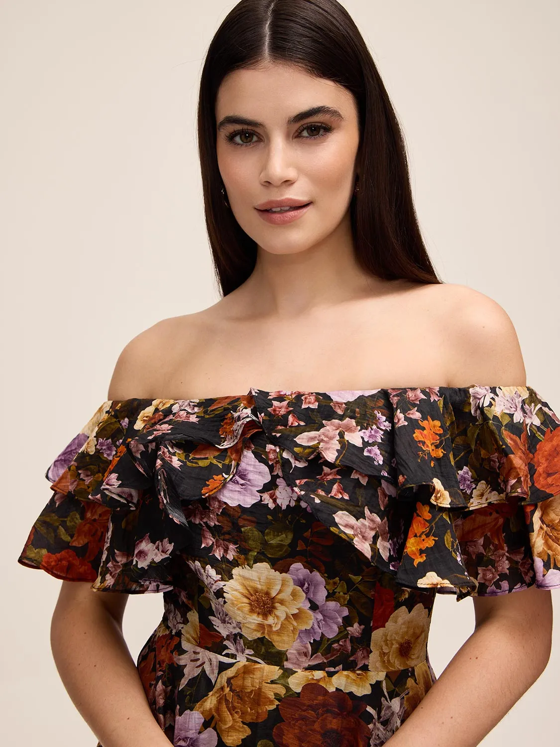 Off-The-Shoulder Floral Dress sold by Suzy Shier product image thumbnail 4