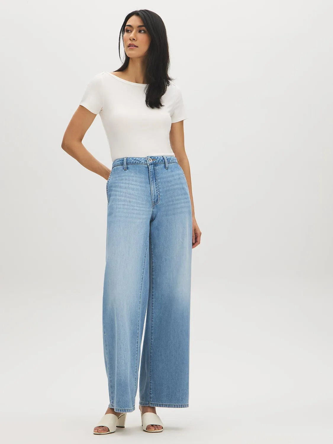 Cap Sleeve Boat Neck T-Shirt sold by Suzy Shier product image thumbnail 2