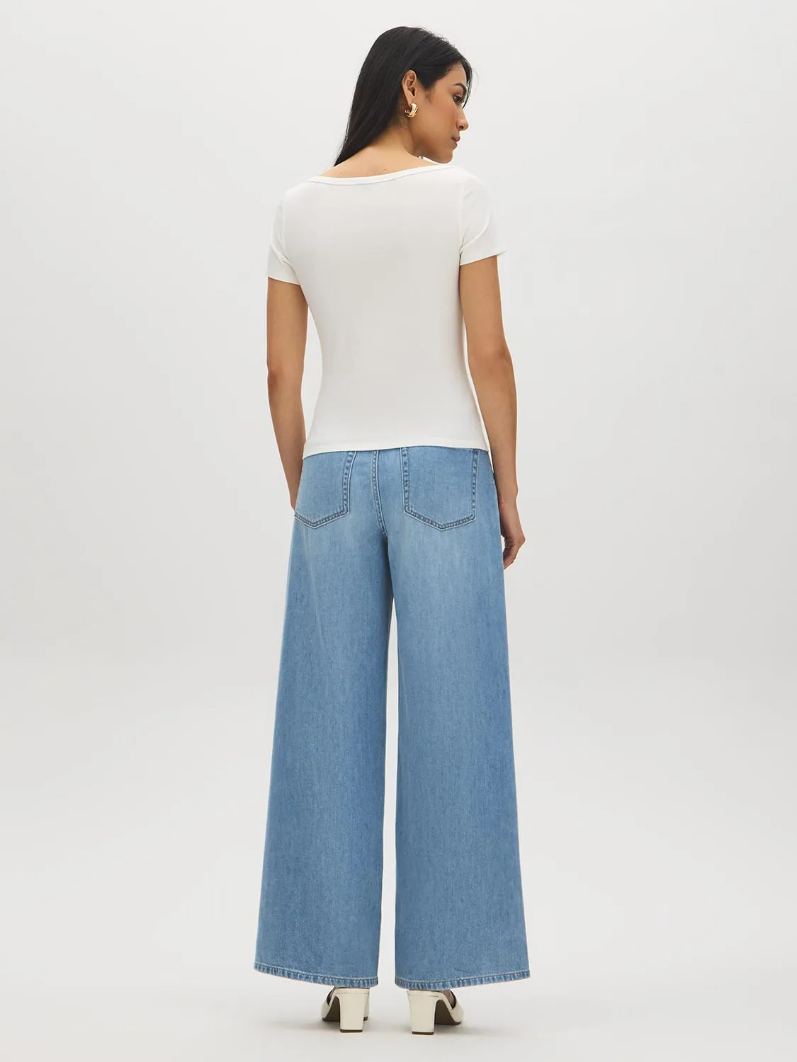 Cap Sleeve Boat Neck T-Shirt sold by Suzy Shier product image thumbnail 4