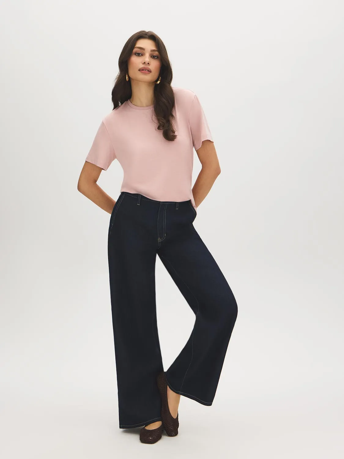 Soft Jersey Crew Neck T-Shirt sold by Suzy Shier