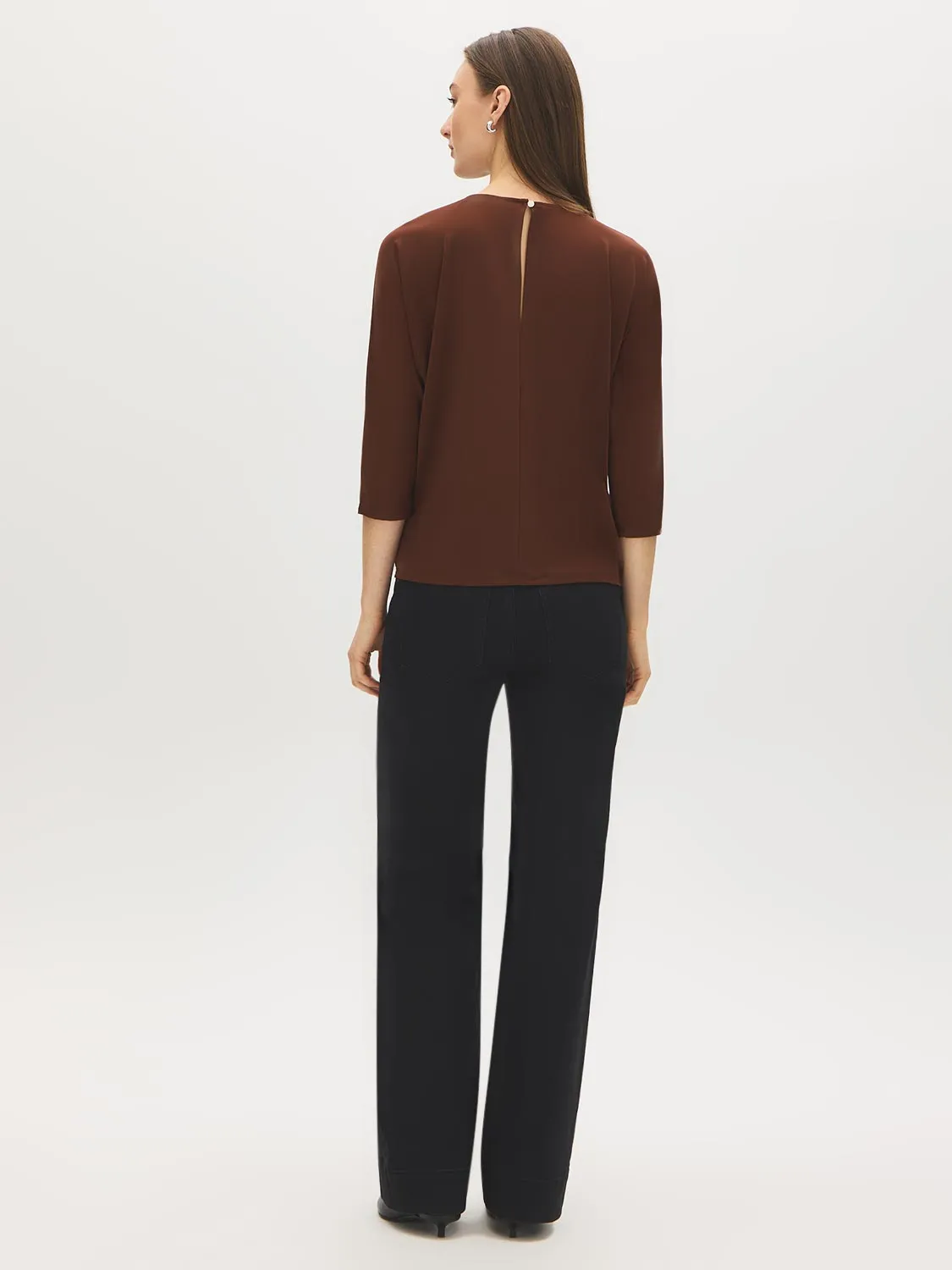 Dolman Sleeve Mesh Top sold by Suzy Shier product image thumbnail 5