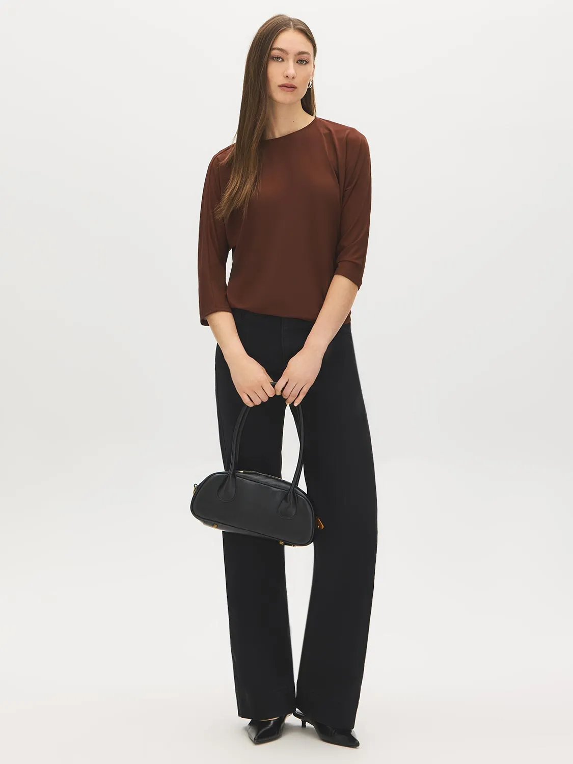 Dolman Sleeve Mesh Top sold by Suzy Shier