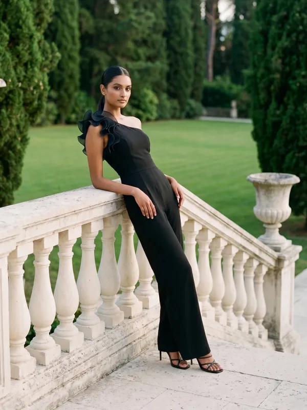 One-Shoulder Jumpsuit made by Suzy Shier
