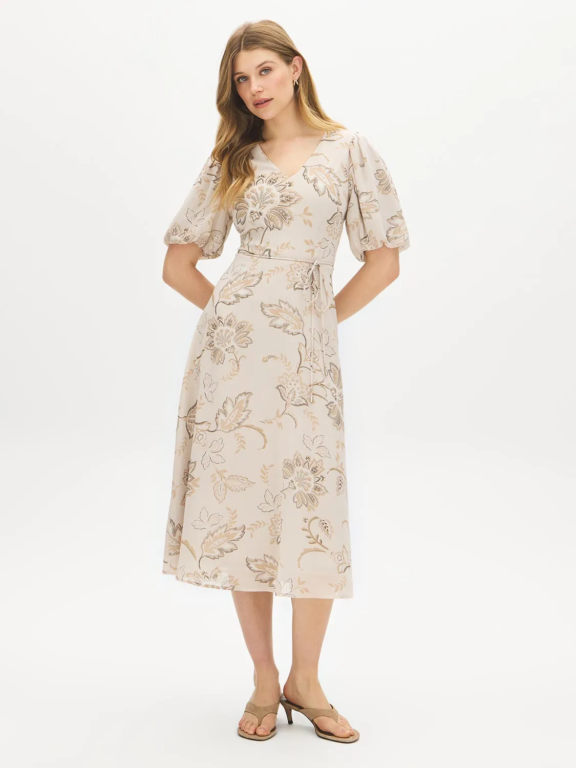 Floral Chiffon Midi Dress sold by Suzy Shier product image thumbnail 5