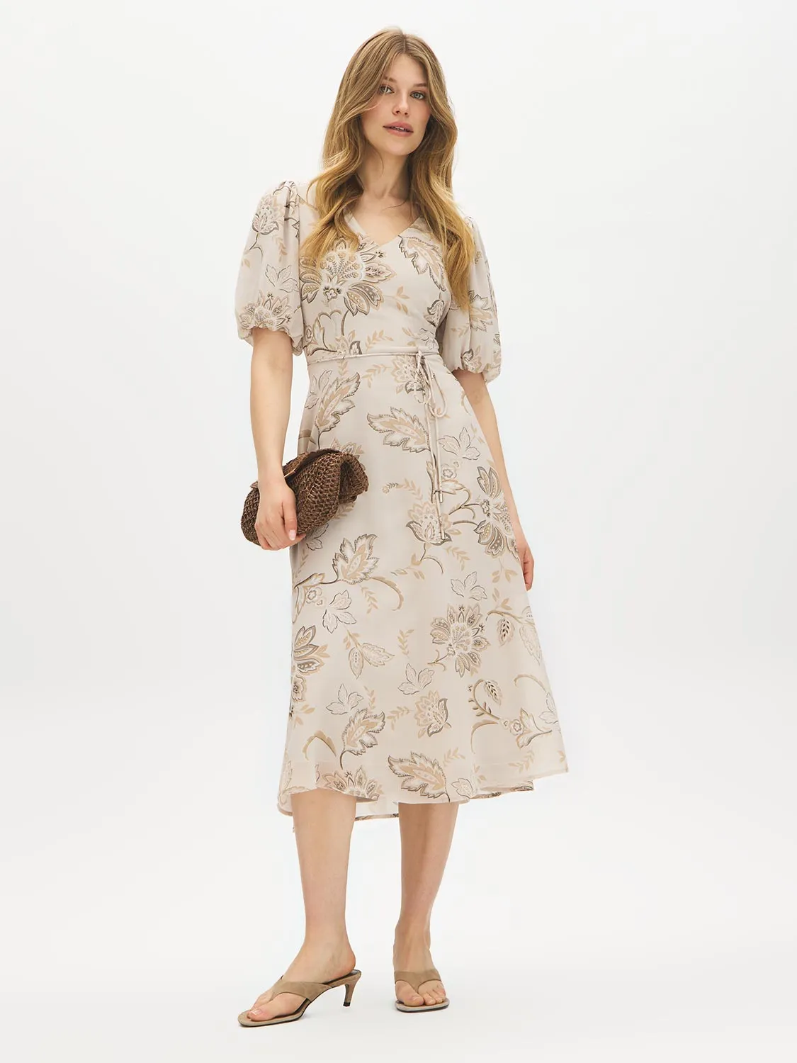 Floral Chiffon Midi Dress sold by Suzy Shier product image thumbnail 2