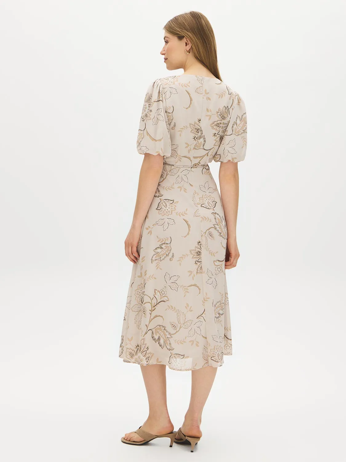 Floral Chiffon Midi Dress sold by Suzy Shier product image thumbnail 4