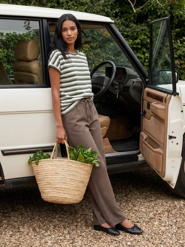 Striped Dolman Sleeve Top made by Suzy Shier