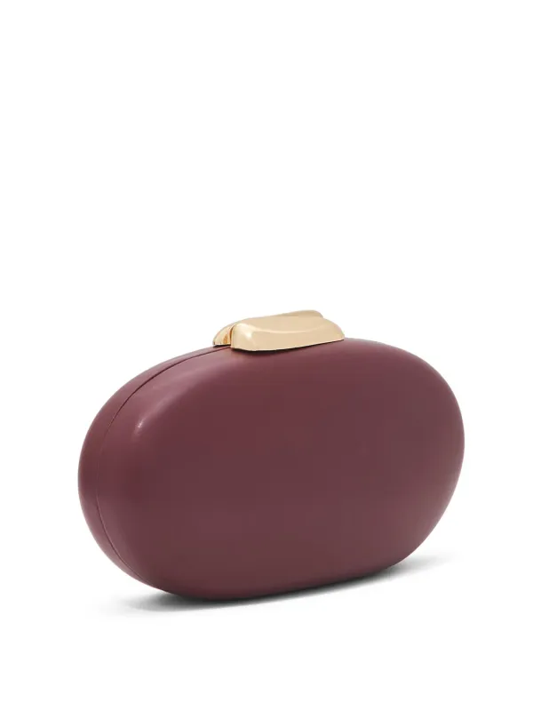 Faux Leather Clutch with Gold Clasp made by Suzy Shier