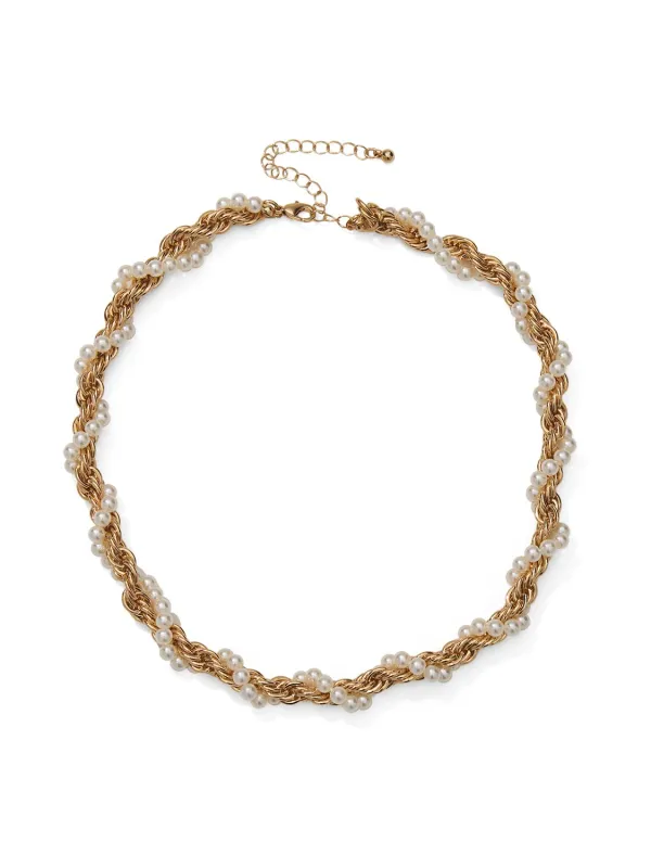 Pearl Wrap Rope Chain Necklace made by Suzy Shier