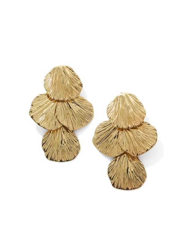 Multi-Layer Fin Detail Earrings made by Suzy Shier