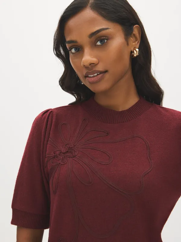 Puff Sleeve Cropped Top made by Suzy Shier