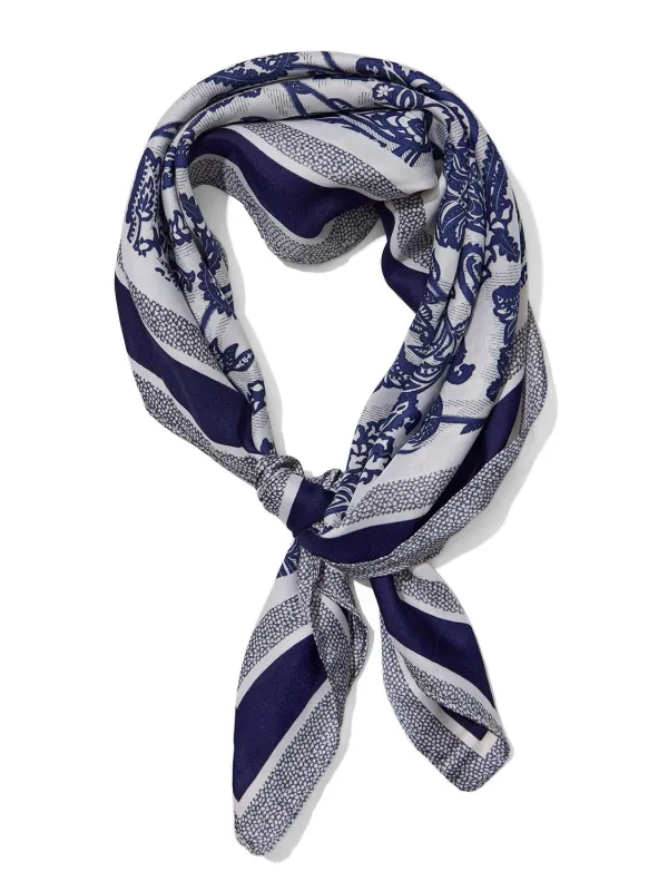 Paisley Print Silk-Like Scarf made by Suzy Shier