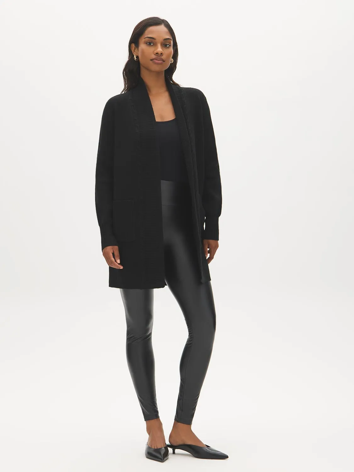 Faux Leather Wide Waistband Legging sold by Suzy Shier product image thumbnail 5