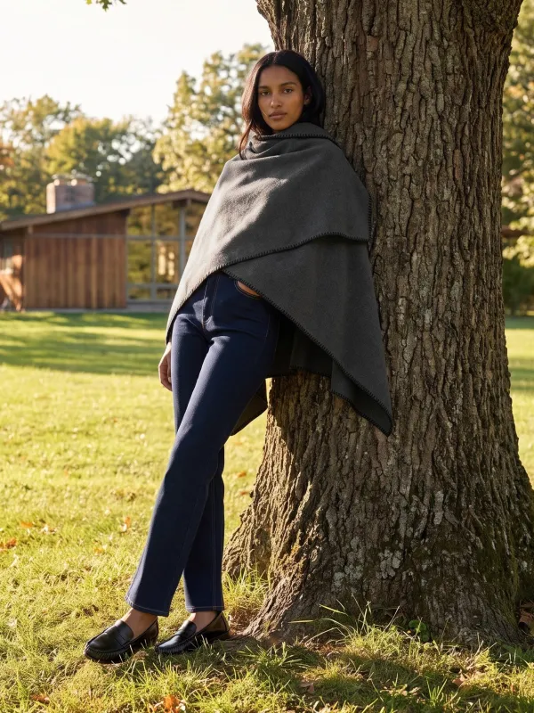 Contrast Scarf Cape made by Suzy Shier