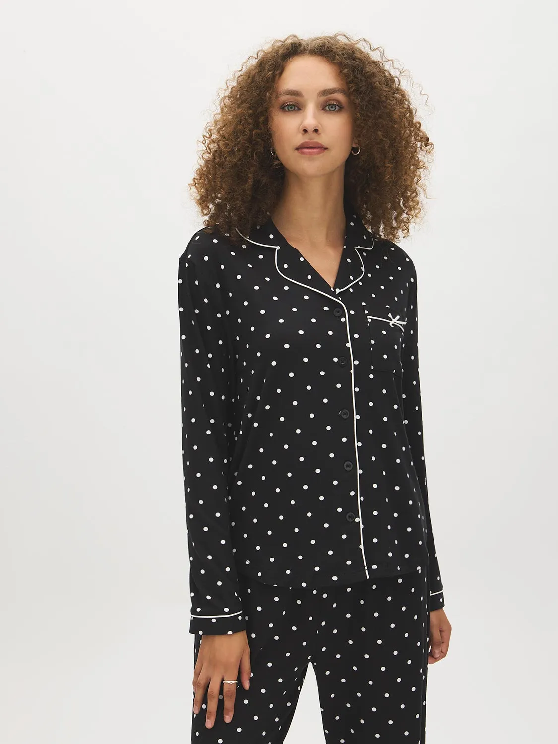 Polka Dot Pajama Set sold by Suzy Shier product image thumbnail 2
