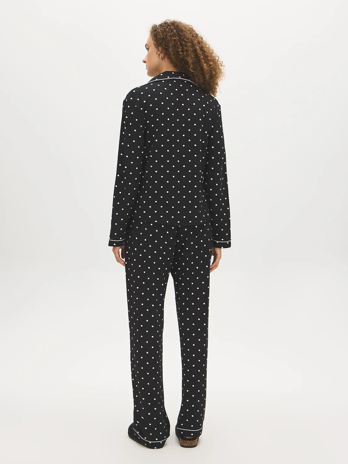 Polka Dot Pajama Set sold by Suzy Shier product image thumbnail 4